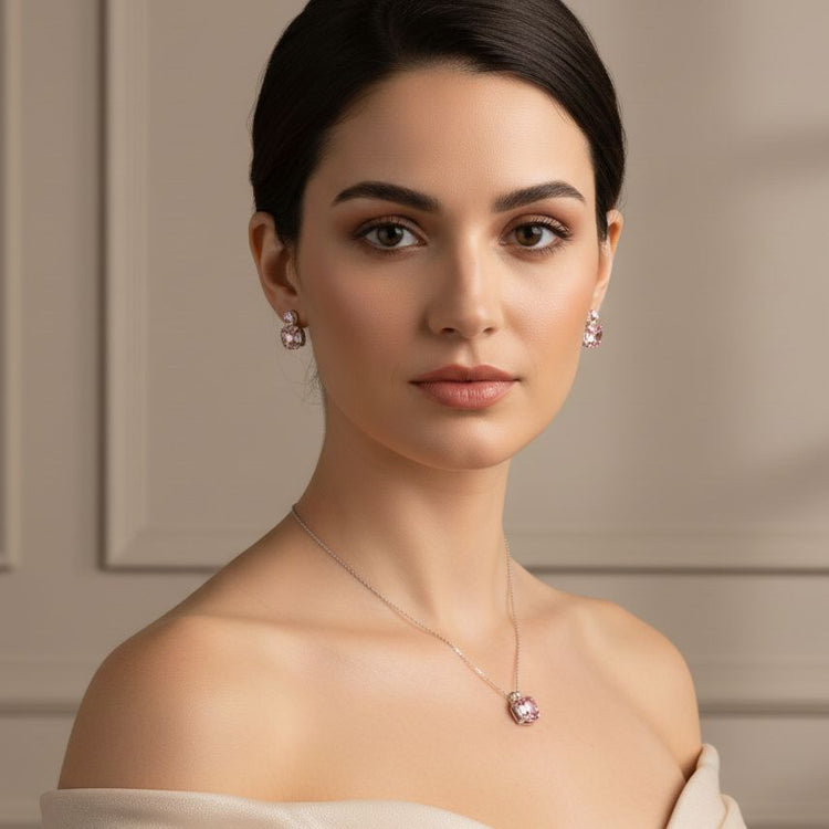 Reina Pendant Set - Pink