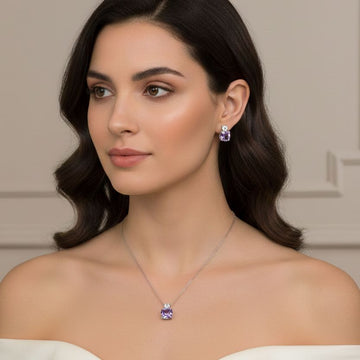 Reina Pendant Set - Purple