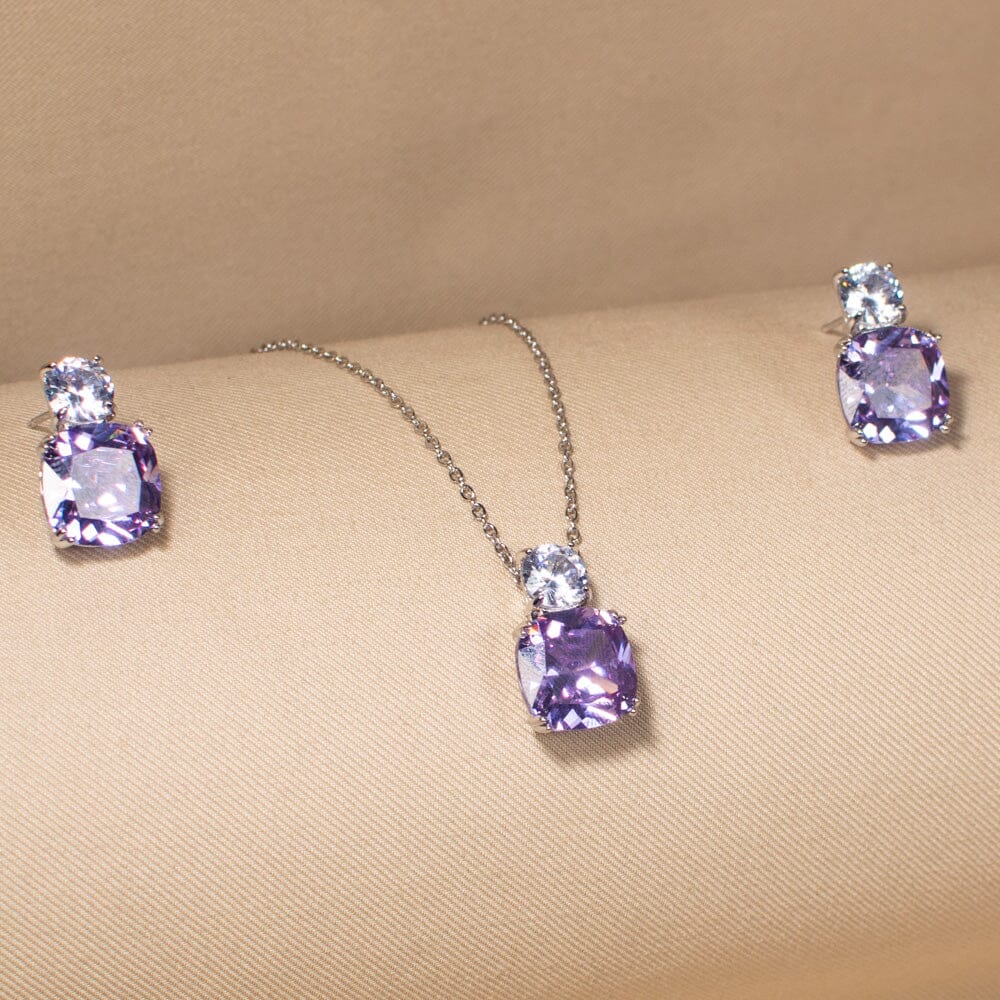Reina Pendant Set - Purple