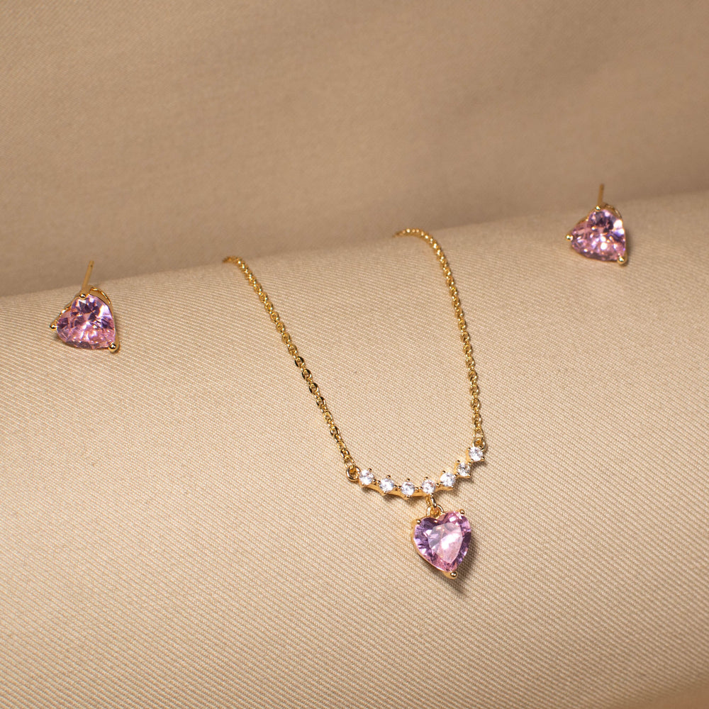 Romantic Rose Pendant Set