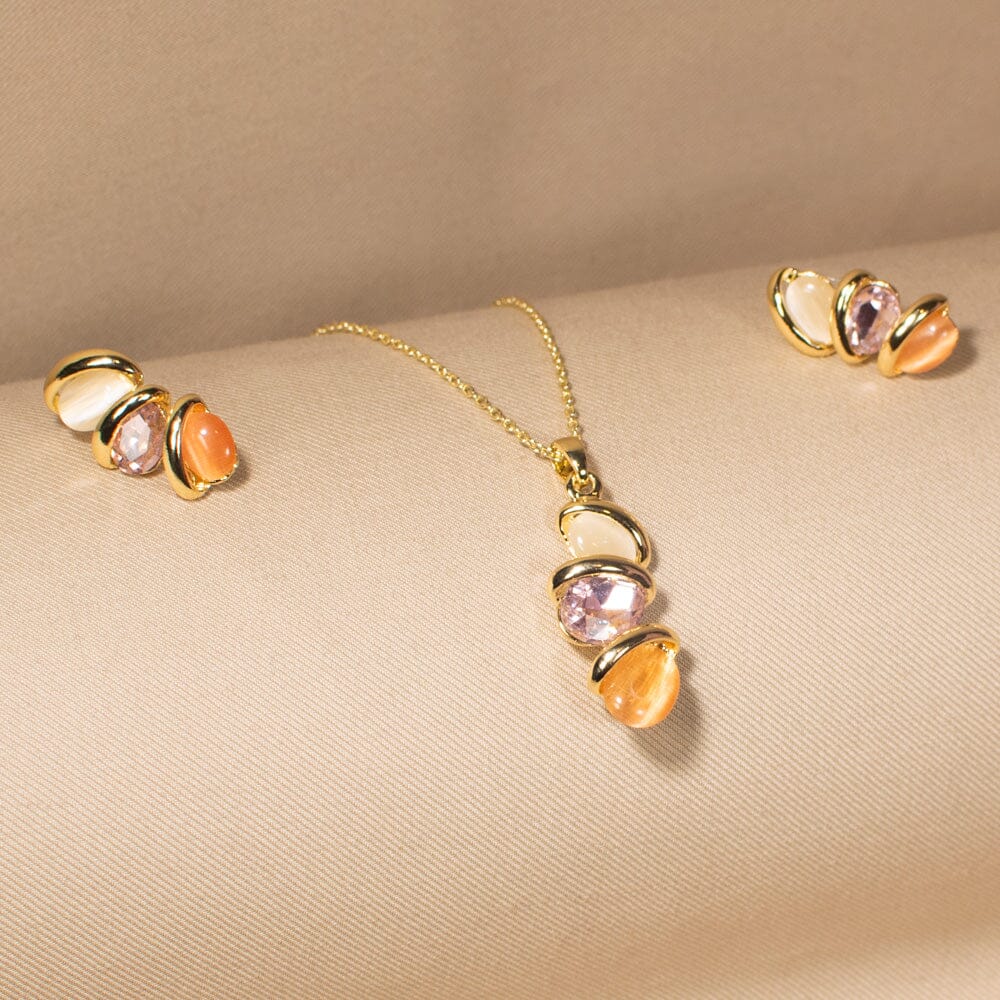 Romilly Pendant Set - Amber