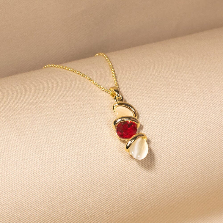 Romilly Pendant Set - Red