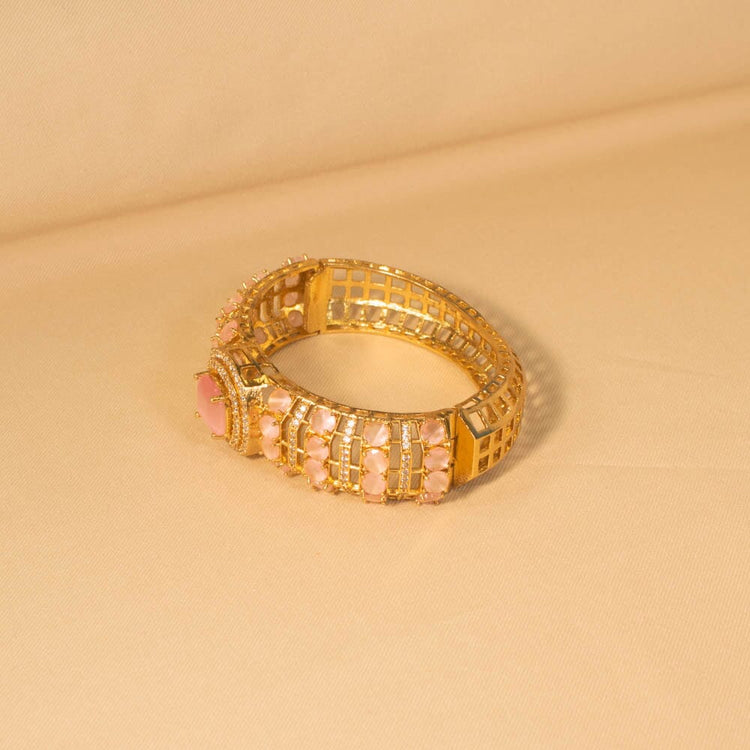 Roohani Openable Kada - Pink - Pratha Collection