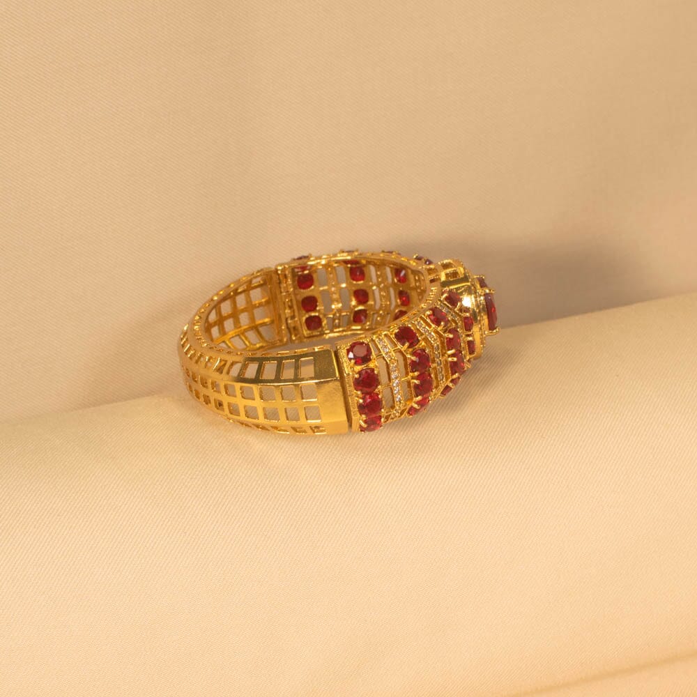 Roohani Openable Kada - Red - Pratha Collection