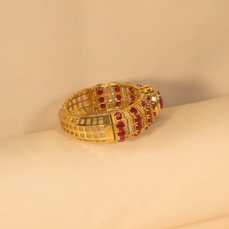 Roohani Openable Kada - Red - Pratha Collection