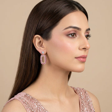 Rose Radiant Link Earrings