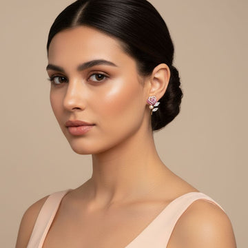 Rosebud Whisper Studs - Nature Collection