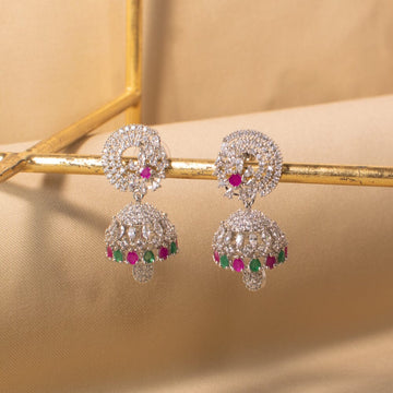 Roshi Crystal Jhumkis