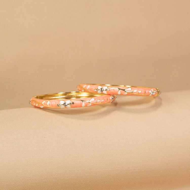 Rosy Glow Bangles - Pack of 2