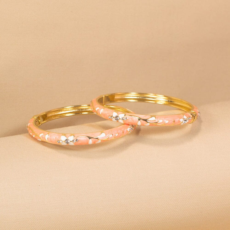 Rosy Glow Bangles - Pack of 2