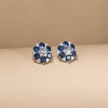 Royal Blue Floret Studs
