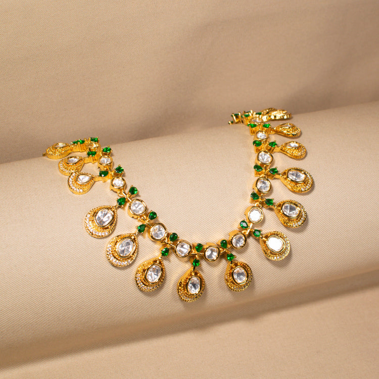 Royal Emerald Heritage Necklace Set