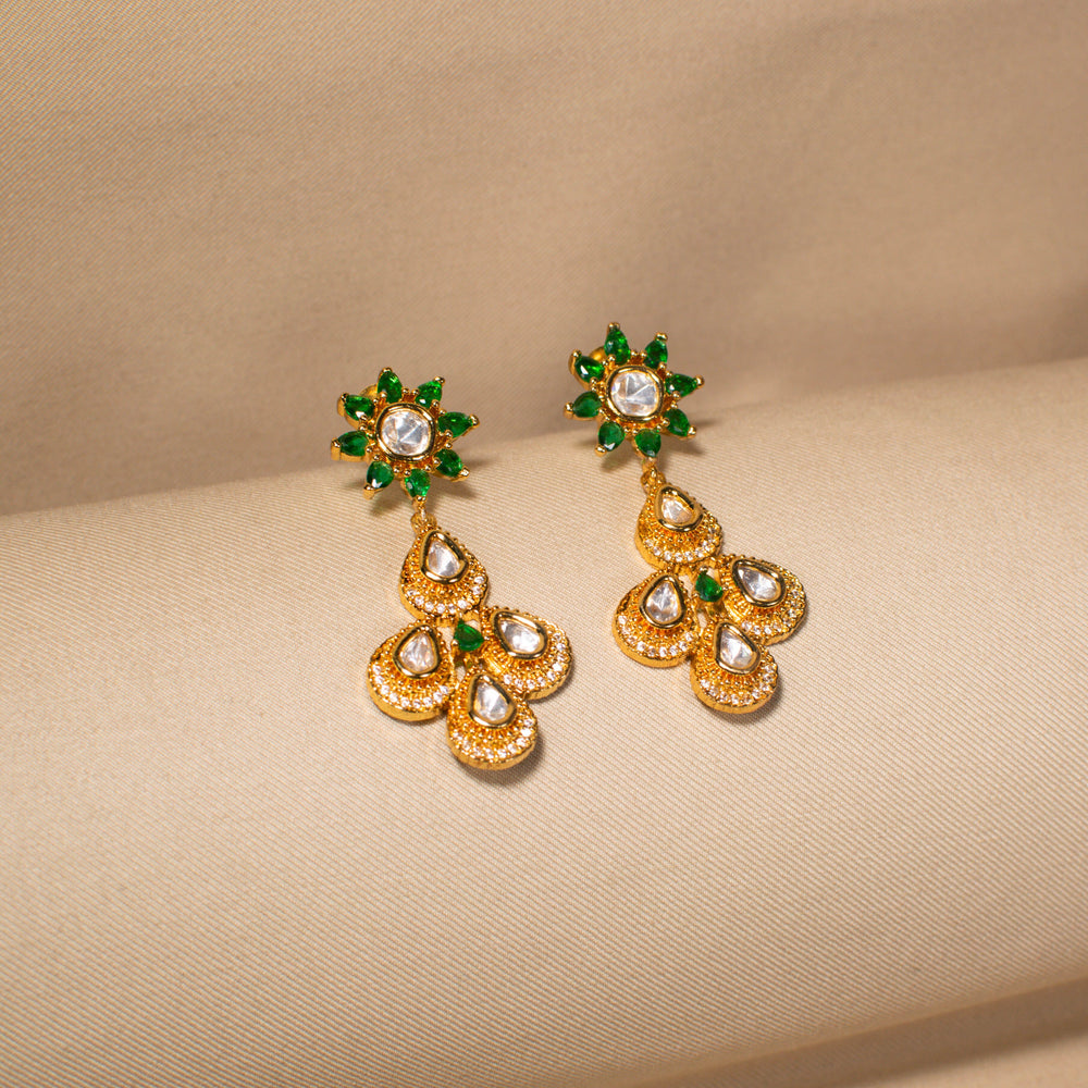 Royal Emerald Heritage Necklace Set