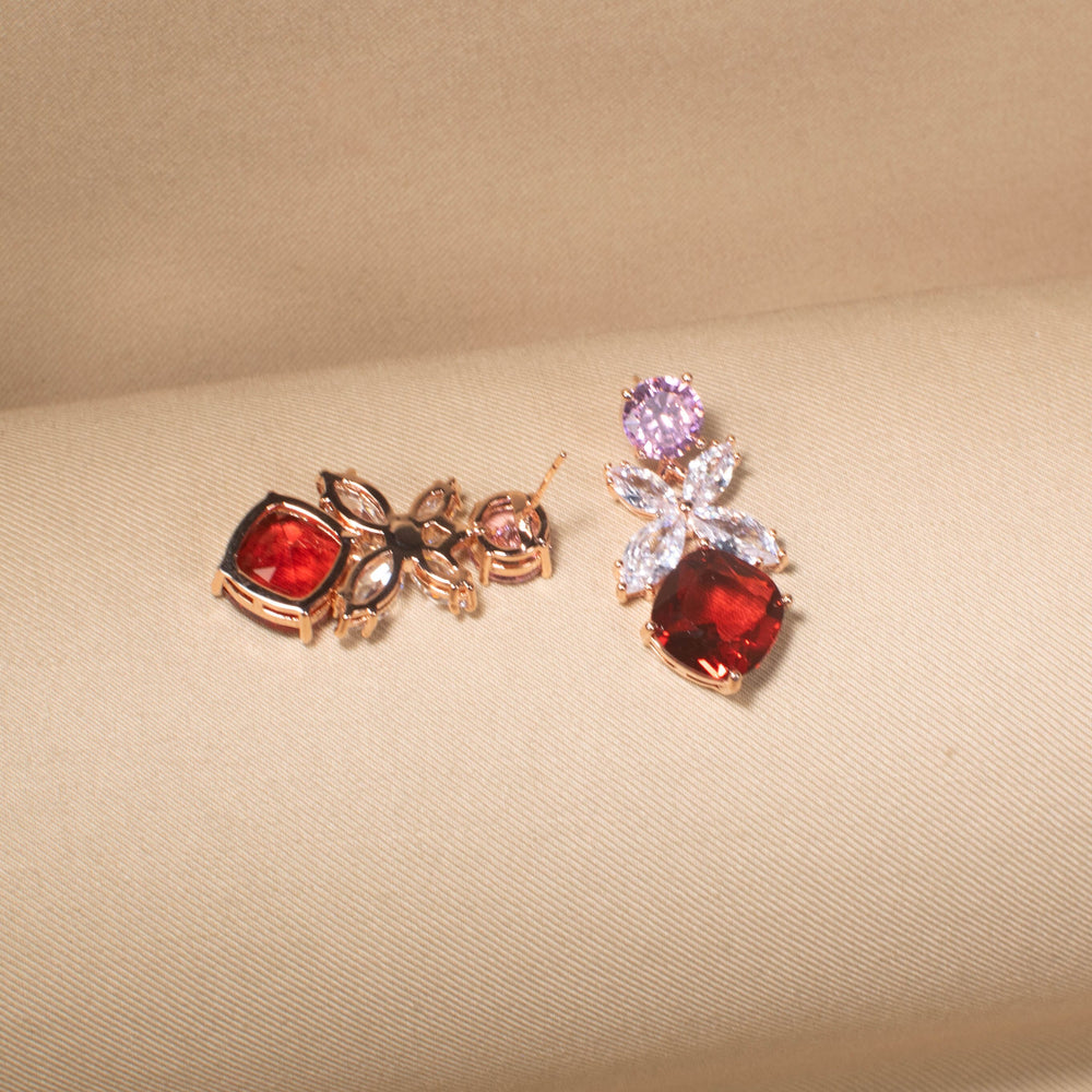 Ruby Frost Drop Earrings