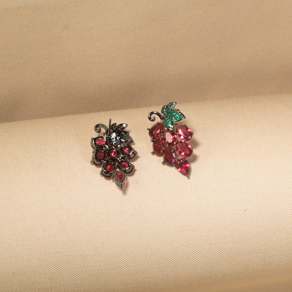 Ruby Grapevine Studs