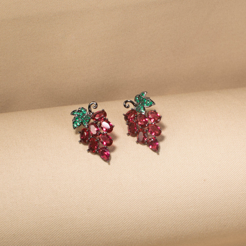 Ruby Grapevine Studs