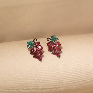 Ruby Grapevine Studs