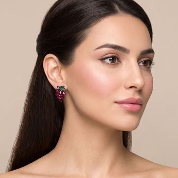 Ruby Grapevine Studs