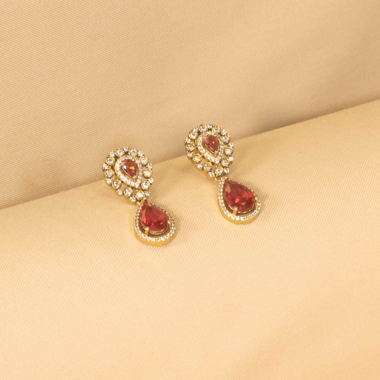 Ruby Reign Necklace Set - Glitterati Collection