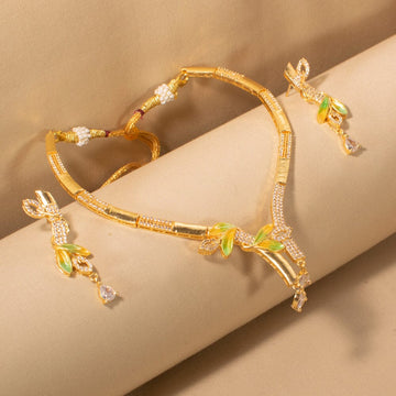 Saili Necklace Set - Yellow