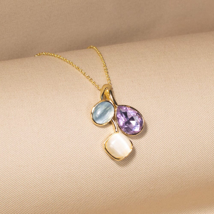 Samantha Pendant Set - Purple