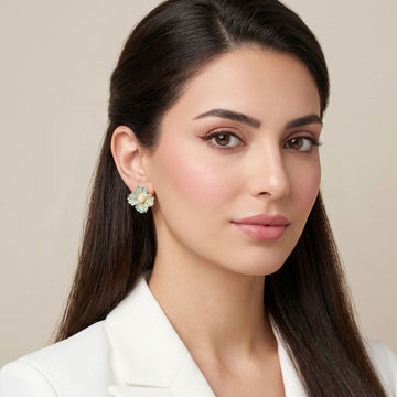 Santorini Sky Floral Studs