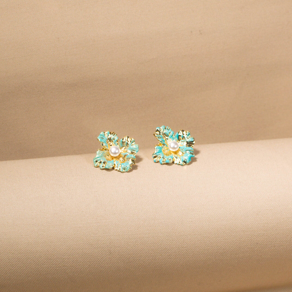Santorini Sky Floral Studs
