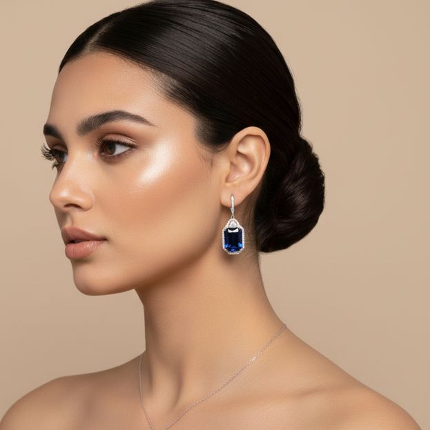 Sapphire Blue Earrings