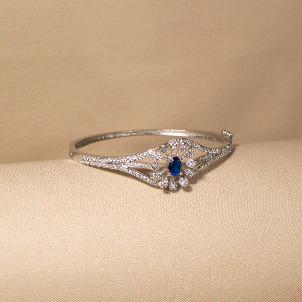 Sapphire Sunburst Bangle
