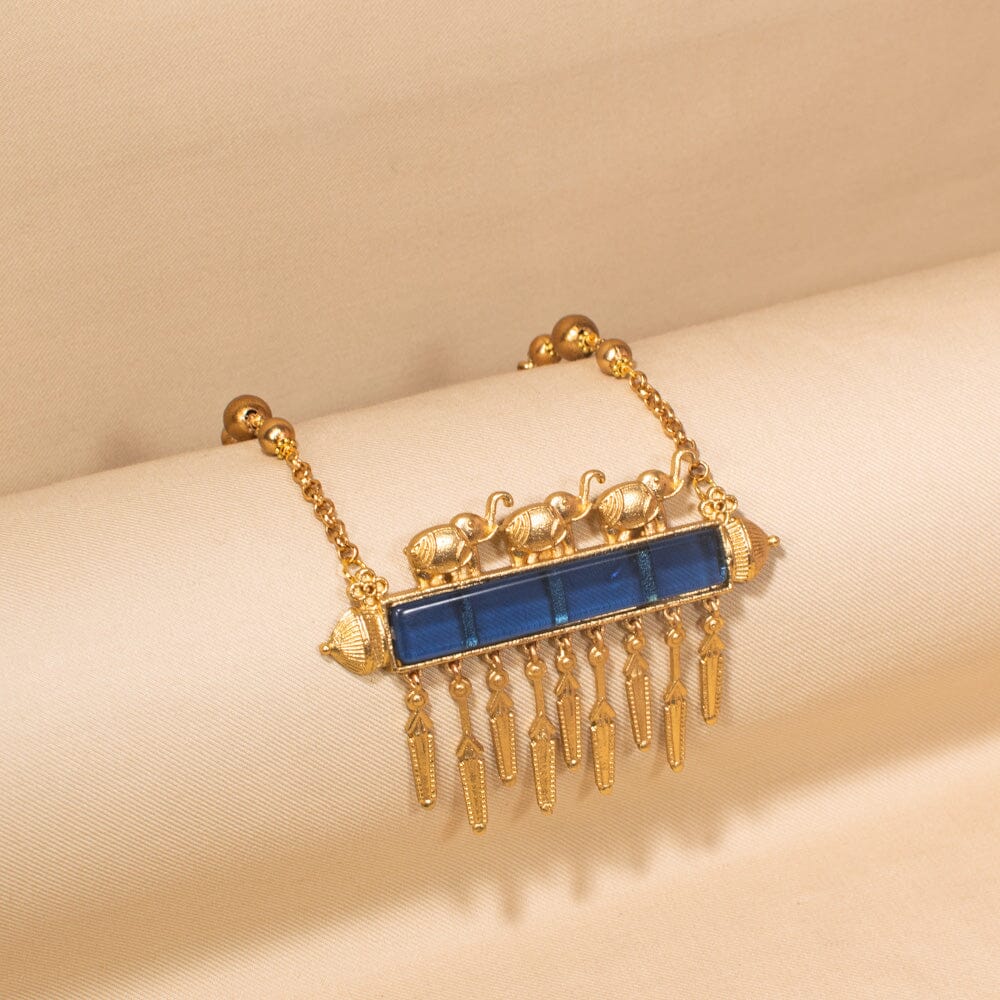Savannah Necklace Set-Blue-Sparsh Collection
