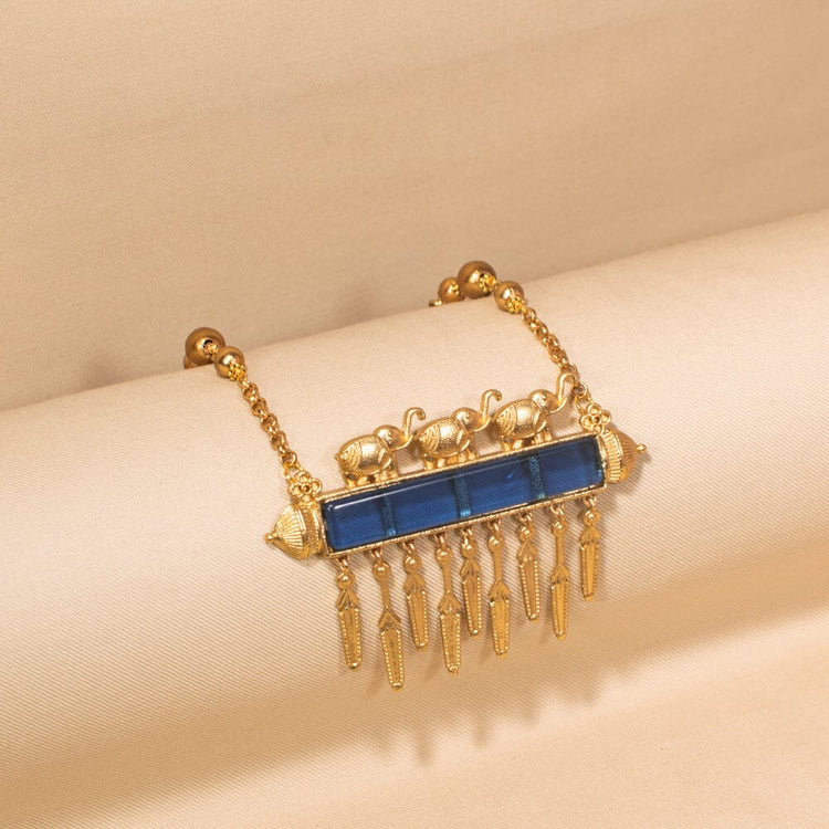 Savannah Necklace Set-Blue-Sparsh Collection