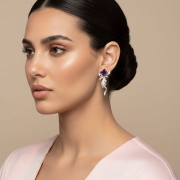 Selah Earrings - Purple