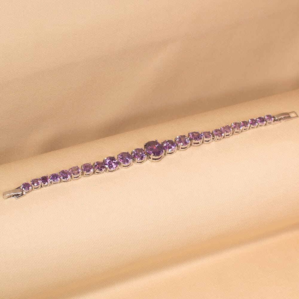 Serena Luxury Bracelet - Purple - Glitterati Collection