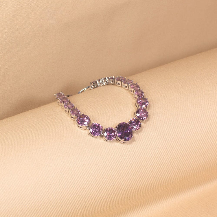 Serena Luxury Bracelet - Purple - Glitterati Collection
