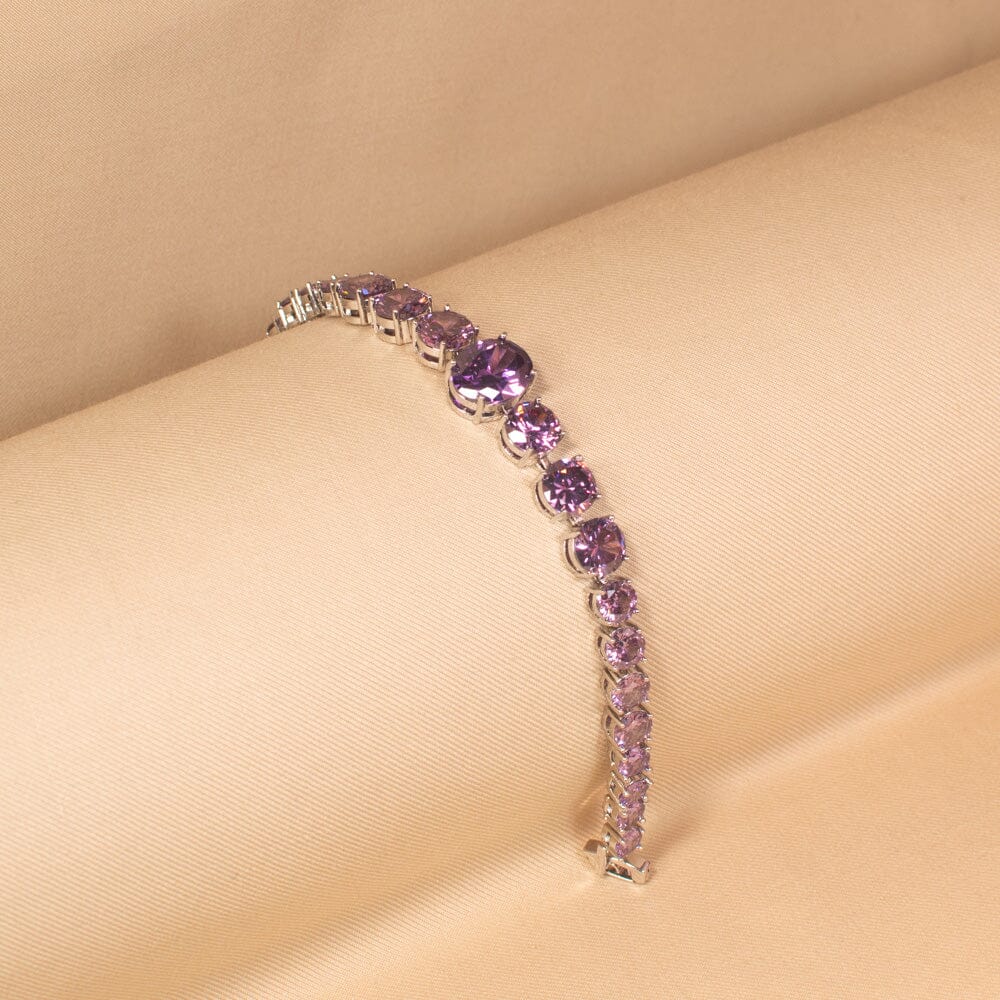 Serena Luxury Bracelet - Purple - Glitterati Collection