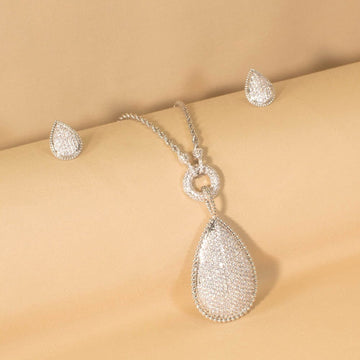 Serenelle Pendant Set - Silver - Edgy Collection