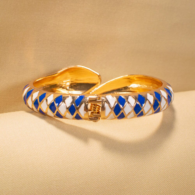 Serpentine Enamel Bracelet - Blue