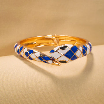 Serpentine Enamel Bracelet - Blue