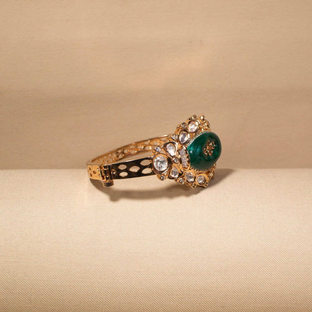 Shahi Meena Bangle - Green