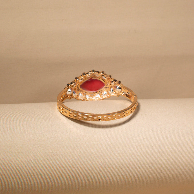 Shahi Meena Bangle - Red