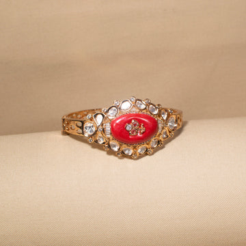 Shahi Meena Bangle - Red