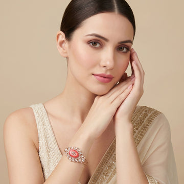 Shahi Meena Bangle - Red
