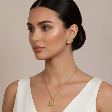 Shellora Pendant Set -Edgy Collection