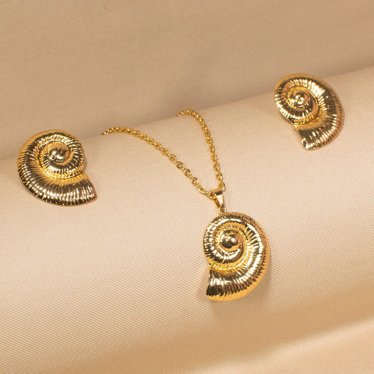 Shellora Pendant Set -Edgy Collection