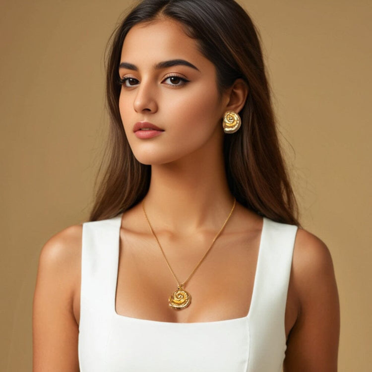 Shellora Pendant Set -Edgy Collection