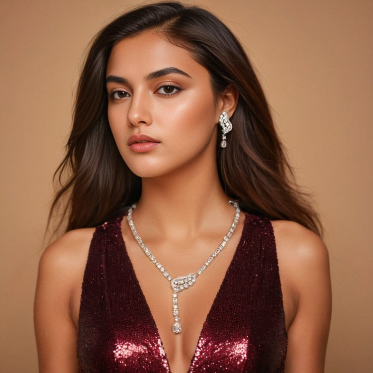Sienna Luxury Necklace Set -  Glitterati Collection
