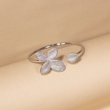 Silver Flora Bracelet-Edgy Collection