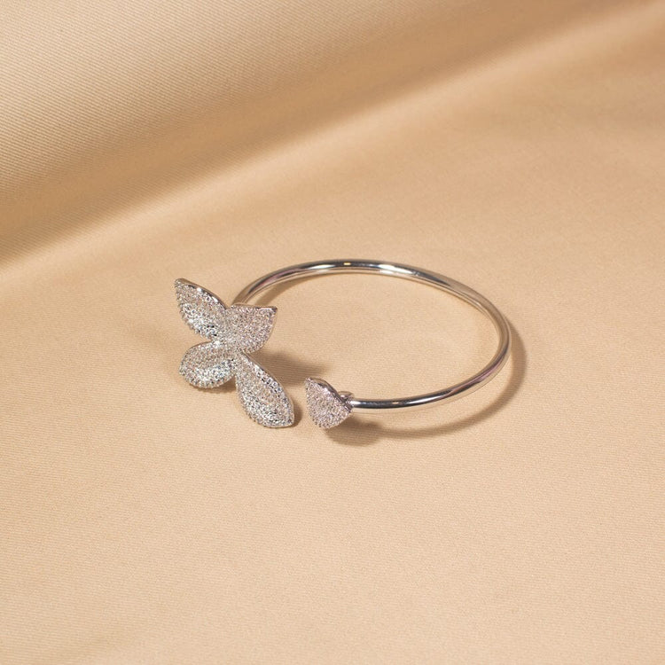 Silver Flora Bracelet-Edgy Collection