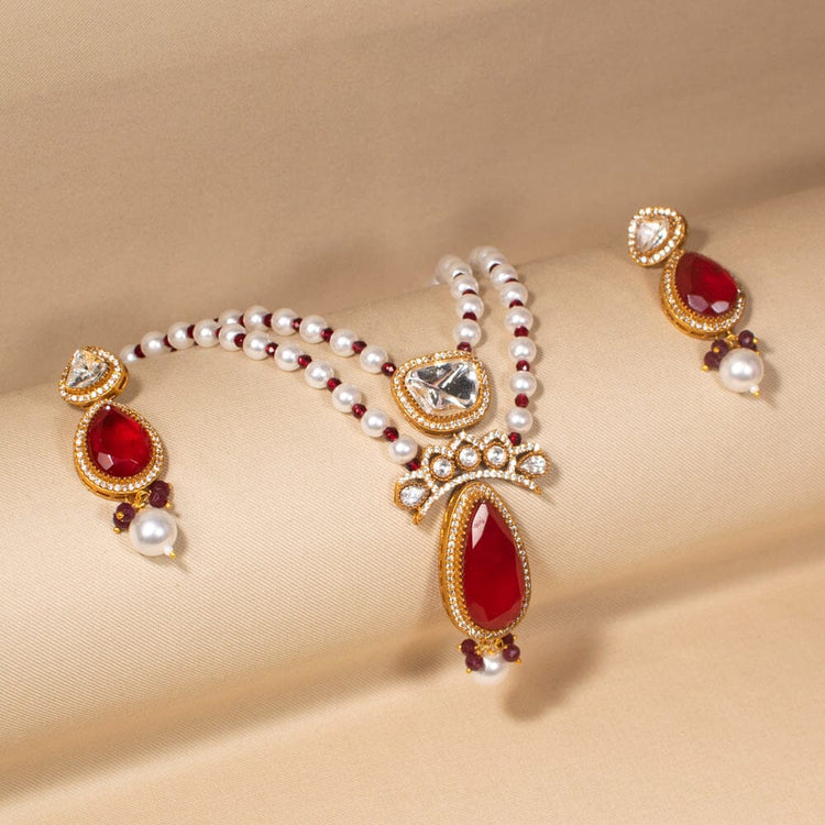 Siya Luxe Necklace Set- Pratha Collection