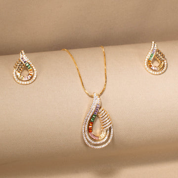 Sizzle & Swoop Pendant Set